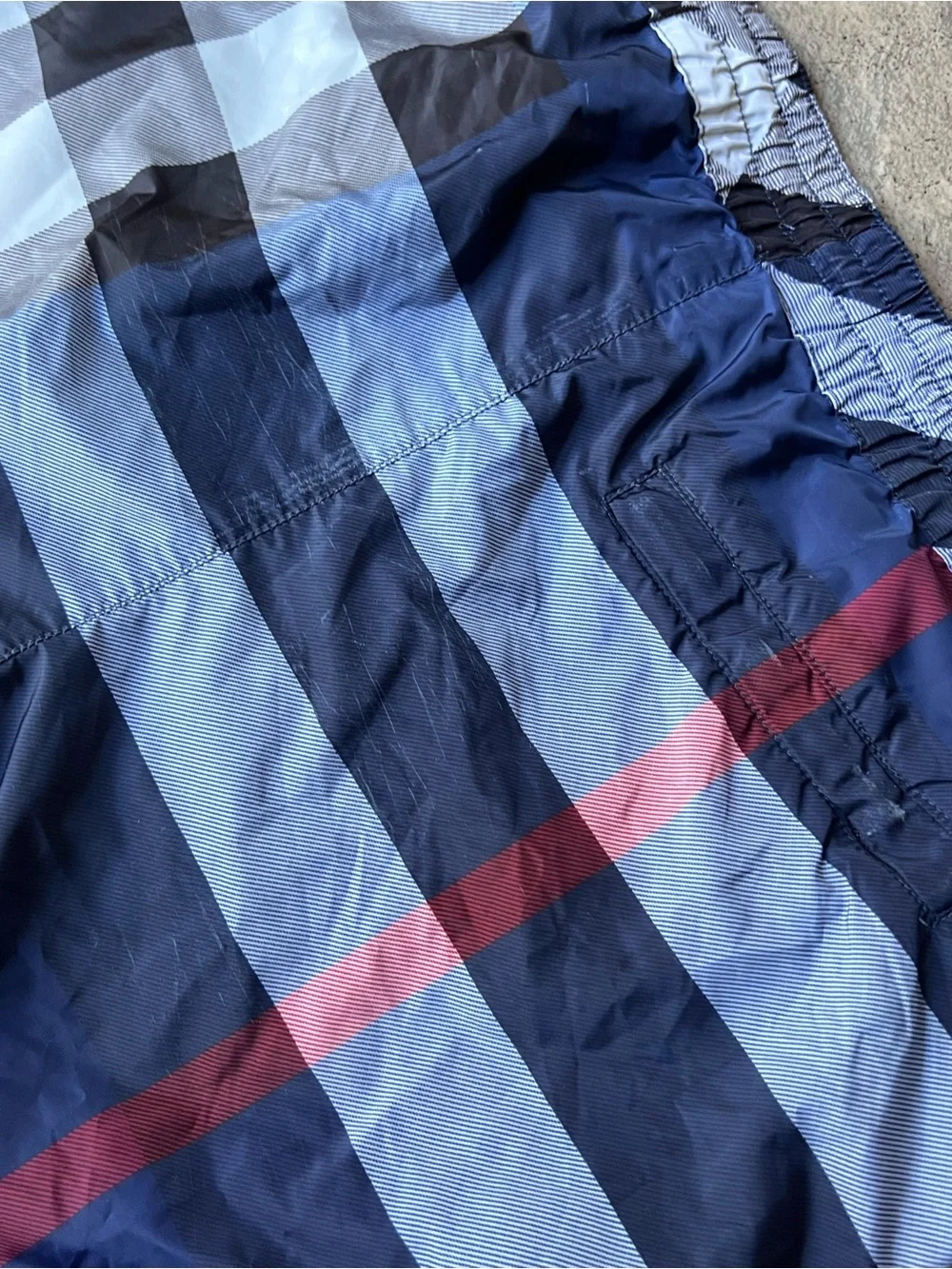Burberry London Nova Check Swim Trunks - Size L